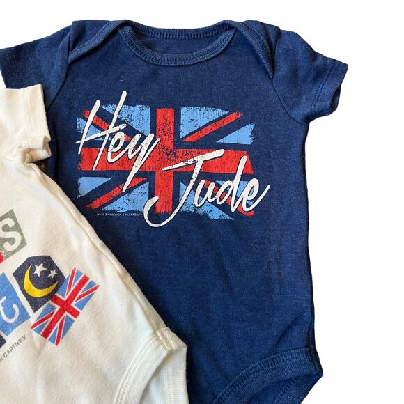 Baby Paul McCartney/ John Lennon bodysuit tee 0-3 months like new - Picture 4 of 6